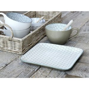 Chic Antique vihreä Ares lautanen kuviolla 20cm