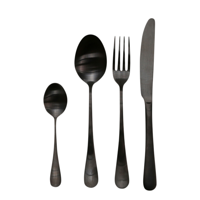 Nordique-aterimet mustat 4kpl/setti Chic Antique - Image 4